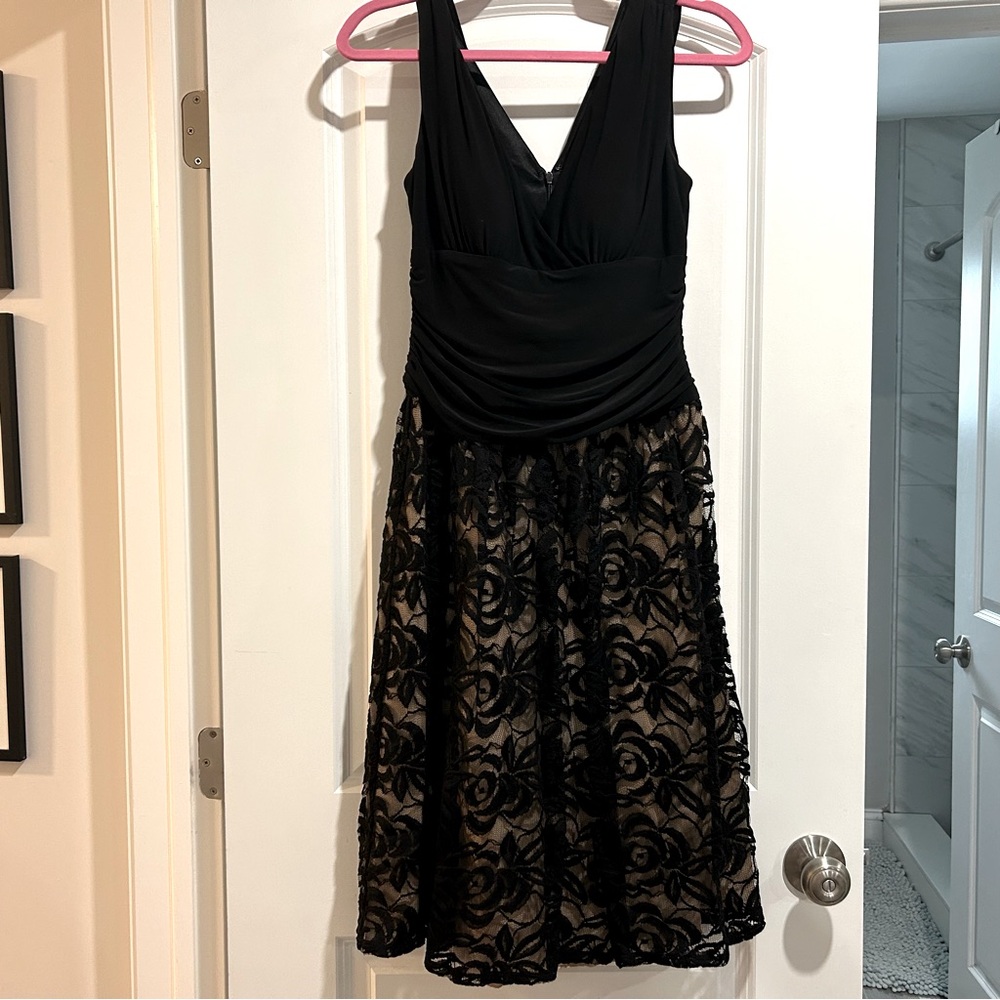 Elegant Black Lace Dress